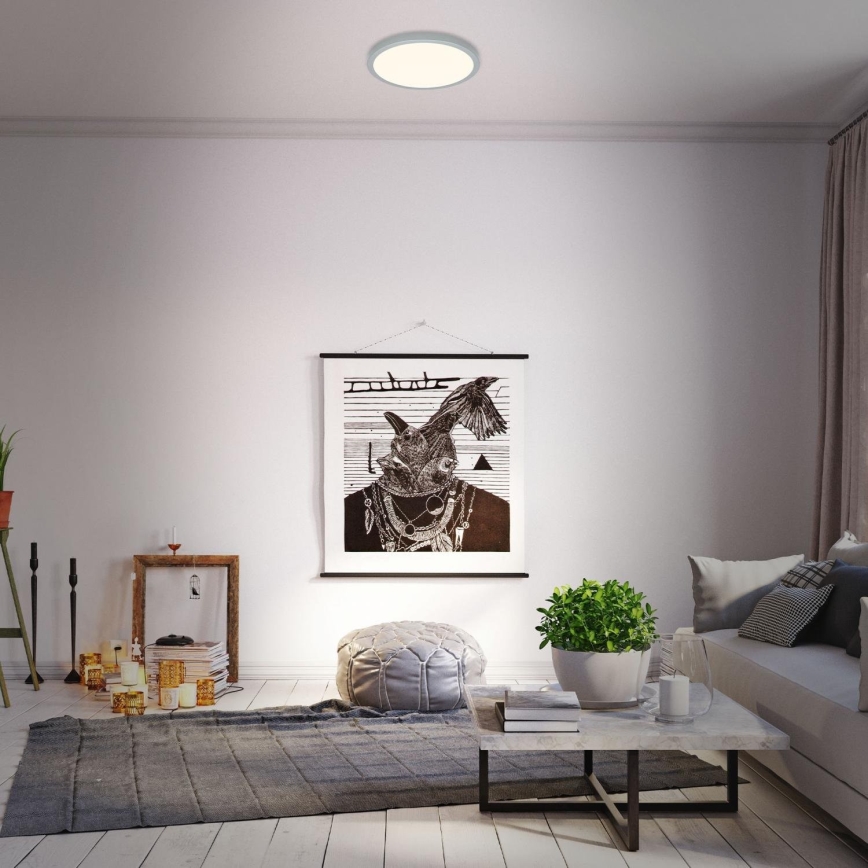 Briloner 3703-014 - LED Mennyezeti lámpa RUNA LED/24W/230V 3000K átm. 38 cm ezüst