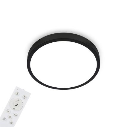 Briloner 3709-015 - LED RGBW Dimmelhető mennyezeti lámpa LED/22W/230V 4000K átm. 38 cm fekete + távirányítás