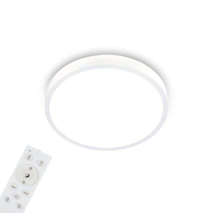 Briloner 3709-016 - LED RGBW Dimmelhető mennyezeti lámpa LED/22W/230V 4000K átm. 38 cm fehér + távirányítás