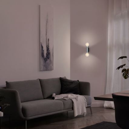 Briloner 3710-024 - RETRO fali lámpa, 2x E27/10W/230V