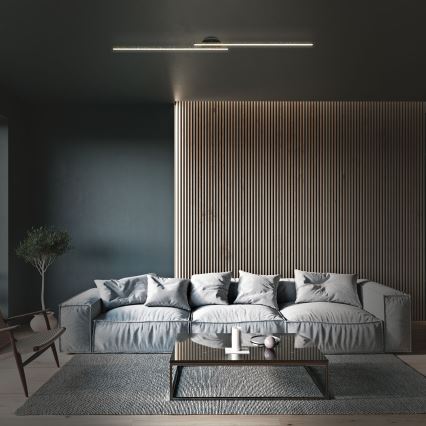 Briloner 3717-025 - LED csillár REY 2xLED/12W/230V fekete