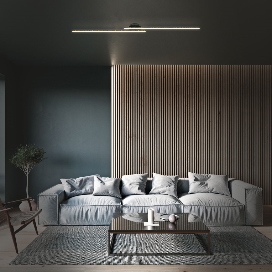 Briloner 3717-025 - LED csillár REY 2xLED/12W/230V fekete