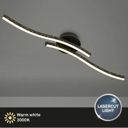Briloner 3718-025 - LED Felületre szerelhető csillár REY 2xLED/6W/230V fekete