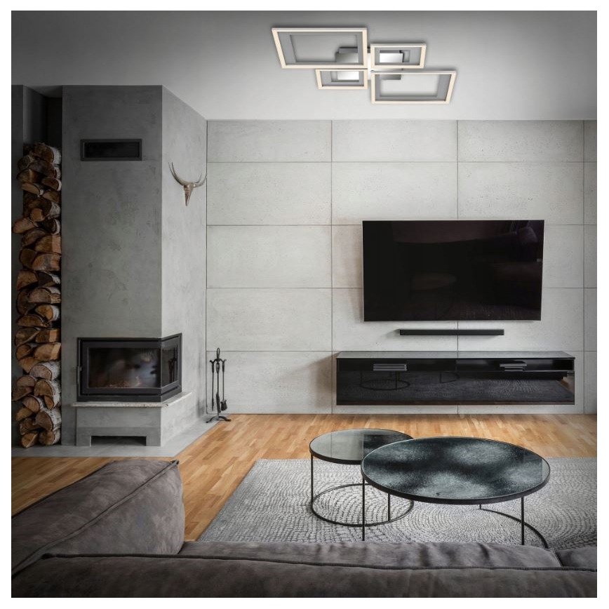 Briloner 3727-019 - LED Dimmelhető mennyezeti lámpa FRAME LED/38W/230V