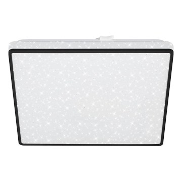 Briloner 3748-415 - LED mennyezeti lámpatest STAR SKY LED/15W/230V 27x27 cm fekete