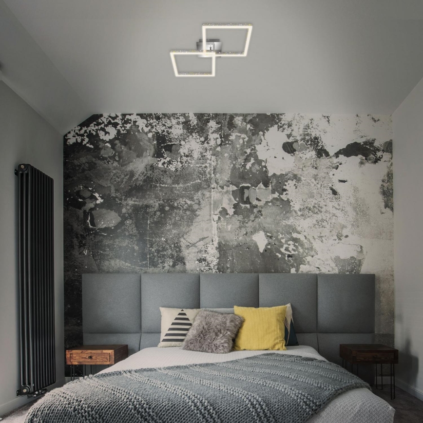 Briloner 3751-019 - LED Dimmelhető mennyezeti lámpa FRAME LED/20W/230V fényezett króm