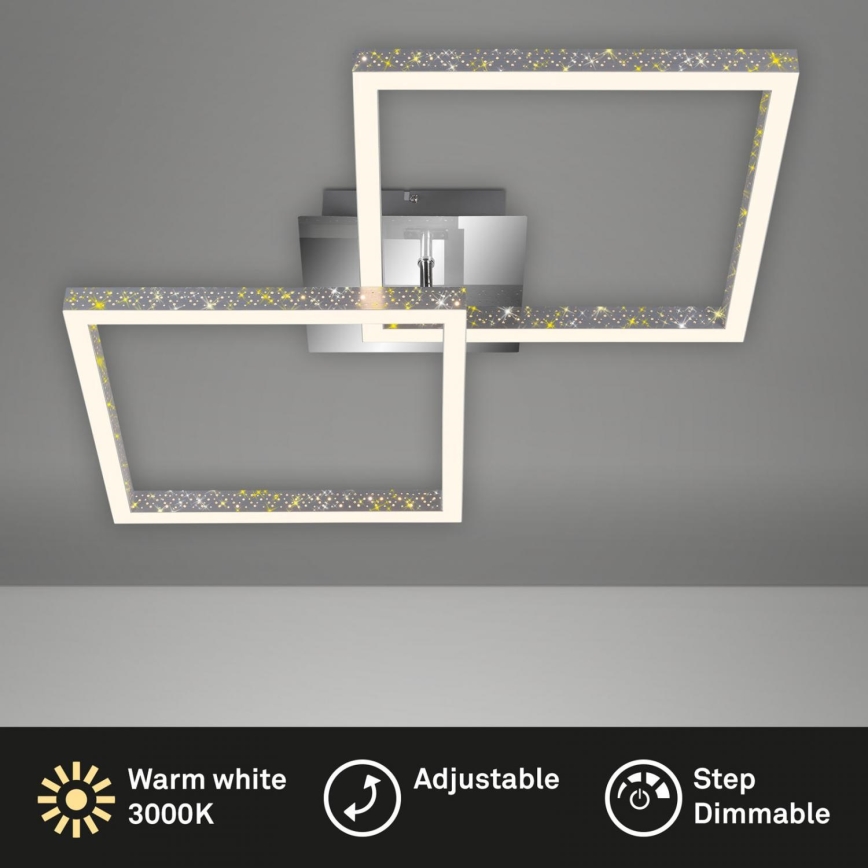 Briloner 3751-019 - LED Dimmelhető mennyezeti lámpa FRAME LED/20W/230V fényezett króm
