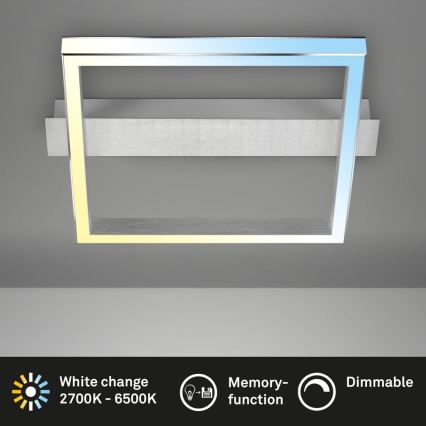 Briloner 3760-019 - LED fényerőszabályozható mennyezeti lámpatest FRAME LED/23W/230V 2700-6500K 42x36 cm + távirányító