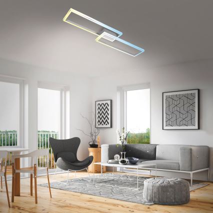 Briloner 3761019 - LED dimmelhető mennyezeti lámpa LED/45W/230V 2700-6500K matt króm + távirányító