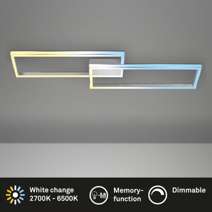 Briloner 3761019 - LED dimmelhető mennyezeti lámpa LED/45W/230V 2700-6500K matt króm + távirányító