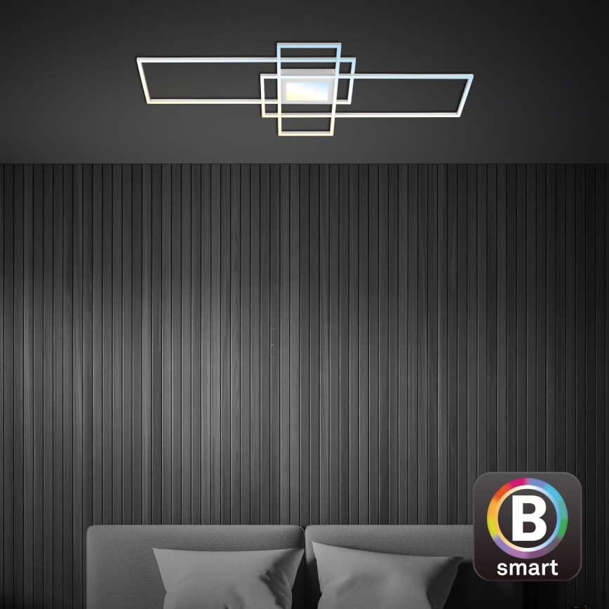 Briloner 3812019 - LED fényerőszabályozható mennyezeti lámpa RAM LED/56W/230V Wi-Fi Tuya 111x42 cm + távirányító