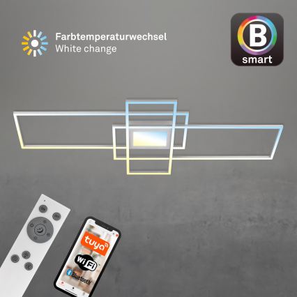 Briloner 3812019 - LED fényerőszabályozható mennyezeti lámpa RAM LED/56W/230V Wi-Fi Tuya 111x42 cm + távirányító
