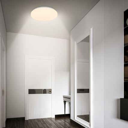 Briloner 3827-016 - LED fürdőszobai mennyezeti lámpatest érzékelő WALK LED/13W/230V IP54 átm. 27 cm fehér