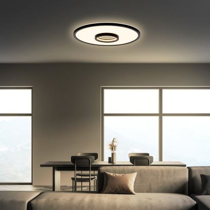 Briloner 3847015 - TORO LED mennyezeti lámpatest LED/18W/230V Ø 42 cm fekete
