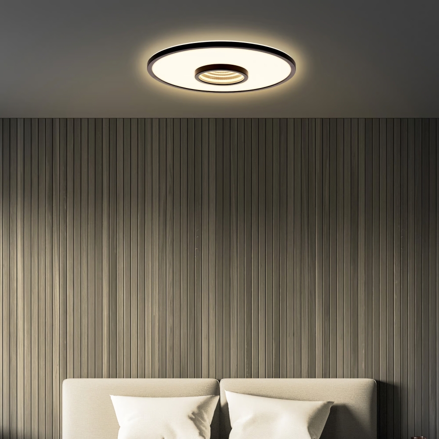 Briloner 3847015 - TORO LED mennyezeti lámpatest LED/18W/230V Ø 42 cm fekete