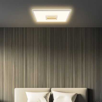 Briloner 3848014 - LED mennyezeti lámpa TORO LED/18W/230V 42x42 cm matt króm