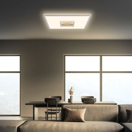 Briloner 3848014 - LED mennyezeti lámpa TORO LED/18W/230V 42x42 cm matt króm