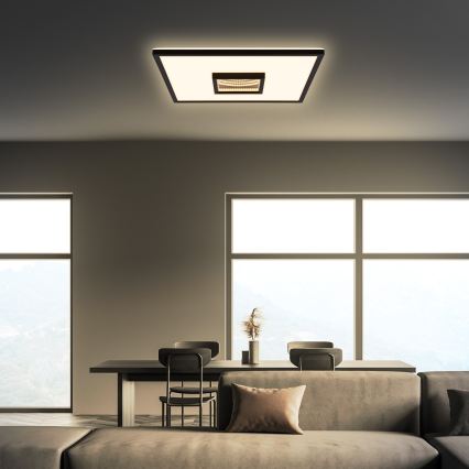 Briloner 3848015 - LED mennyezeti lámpatest TORO LED/18W/230V 42x42 cm fekete