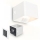 Briloner 3879016 - LED újratölthető fali lámpatest BORRA érzékelővel LED/1,5W/5V 3600 mAh fehér