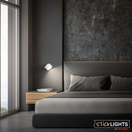 Briloner 3896016 - LED fényerőszabályozható tölthető fali lámpa TARI LED/1,6W/5V 1500 mAh fehér