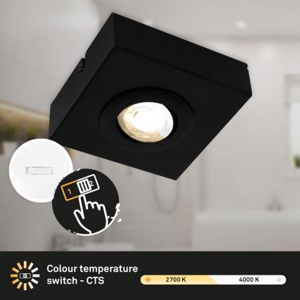 Briloner 3996015 - LED Spotlámpa CTS LED/4W/230V 2700/4000K fekete