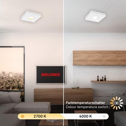 Briloner 3996016 - LED Spotlámpa CTS LED/4W/230V 2700/4000K fehér