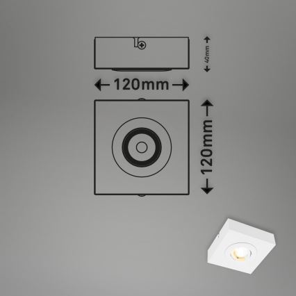 Briloner 3996016 - LED Spotlámpa CTS LED/4W/230V 2700/4000K fehér