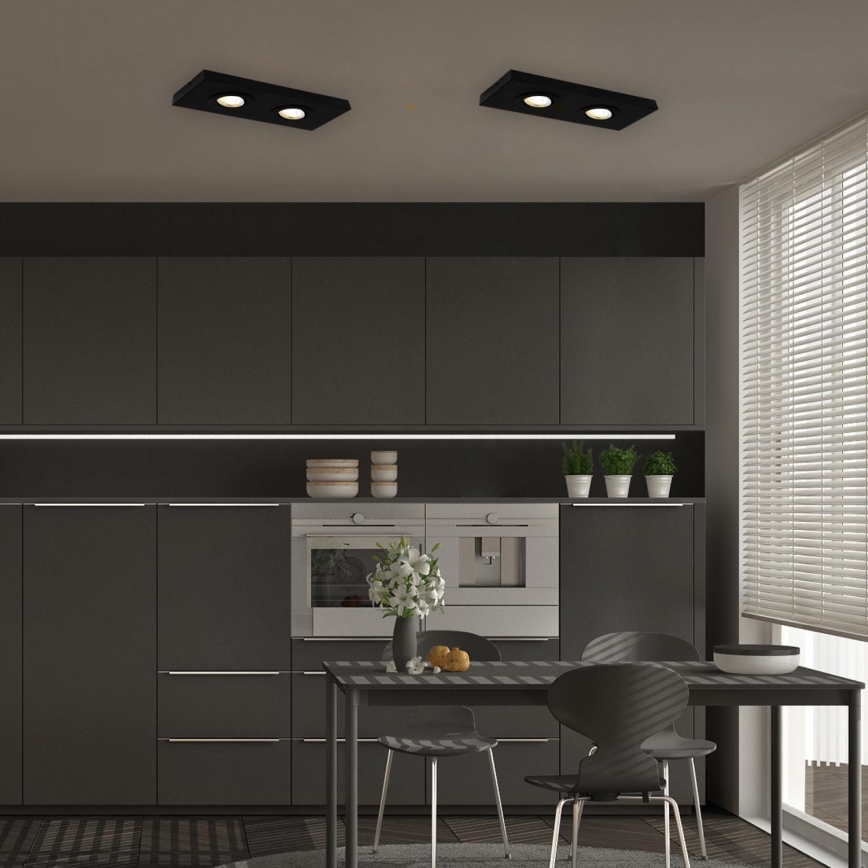 Briloner 3996025 - LED Spotlámpa CTS 2xLED/4W/230V 2700/4000K fekete