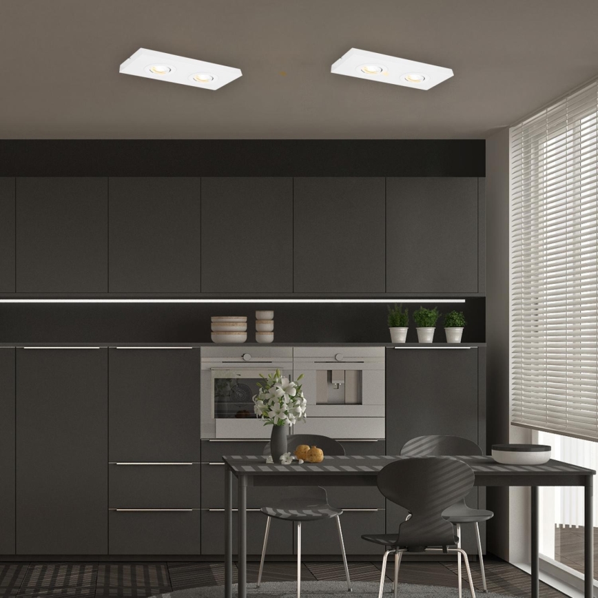 Briloner 3996026 - LED Spotlámpa CTS 2xLED/4W/230V 2700/4000K fehér