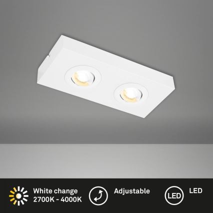 Briloner 3996026 - LED Spotlámpa CTS 2xLED/4W/230V 2700/4000K fehér