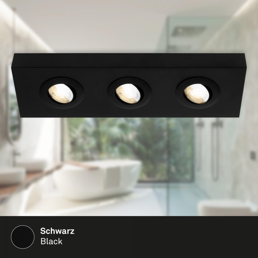 Briloner 3996035 - LED Spotlámpa CTS 3xLED/4W/230V 2700/4000K fekete