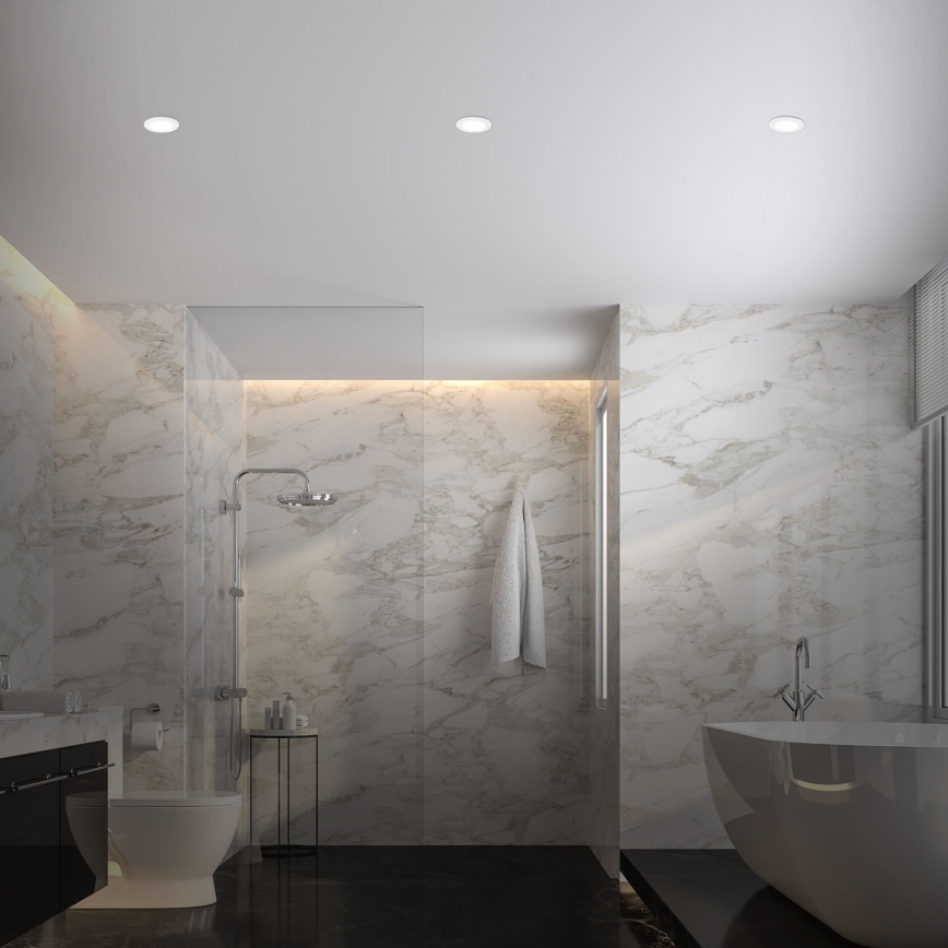 Briloner - 3 darabos RGBW LED szett, szabályozható fürdőszobai beépíthető lámpa LED/4,8W/230V 3000-6500K IP65 + távirányító