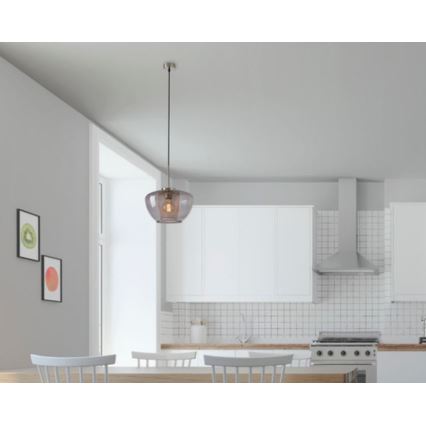 Briloner 4016-014 - Csillár zsinóron SEVENTIES 1xE27/40W/230V átlátszó