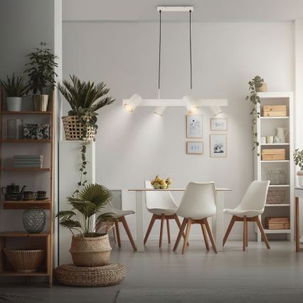 Briloner 4058044 - ERA kábeles függeszték 4xGU10/10W/230V krémszínű