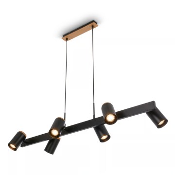 Briloner 4059065 - ERA kábeles csillár 6xGU10/10W/230V fekete