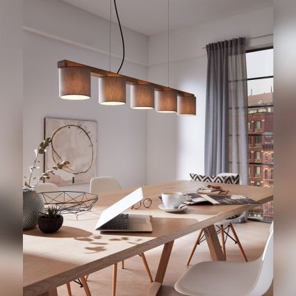 Briloner 4075-054 - RHON kábeles csillár 5xE14/25W/230V