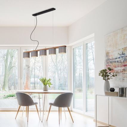 Briloner 4075-054 - RHON kábeles csillár 5xE14/25W/230V