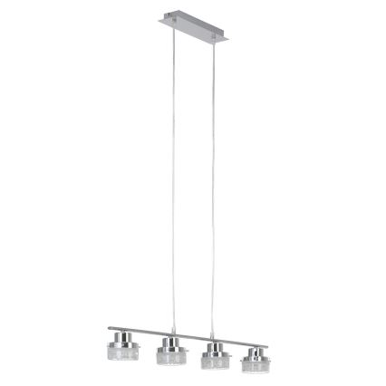 Briloner 4293-048 - LED Csillár zsinóron PURO CRISTALLO 4xLED/5W/230V