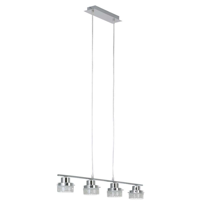 Briloner 4293-048 - LED Csillár zsinóron PURO CRISTALLO 4xLED/5W/230V