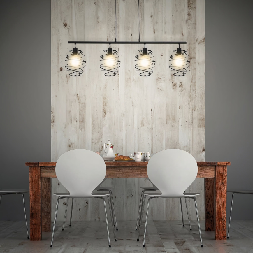 Briloner 4871-045 - Kábeles csillár 4xE27/60W/230V