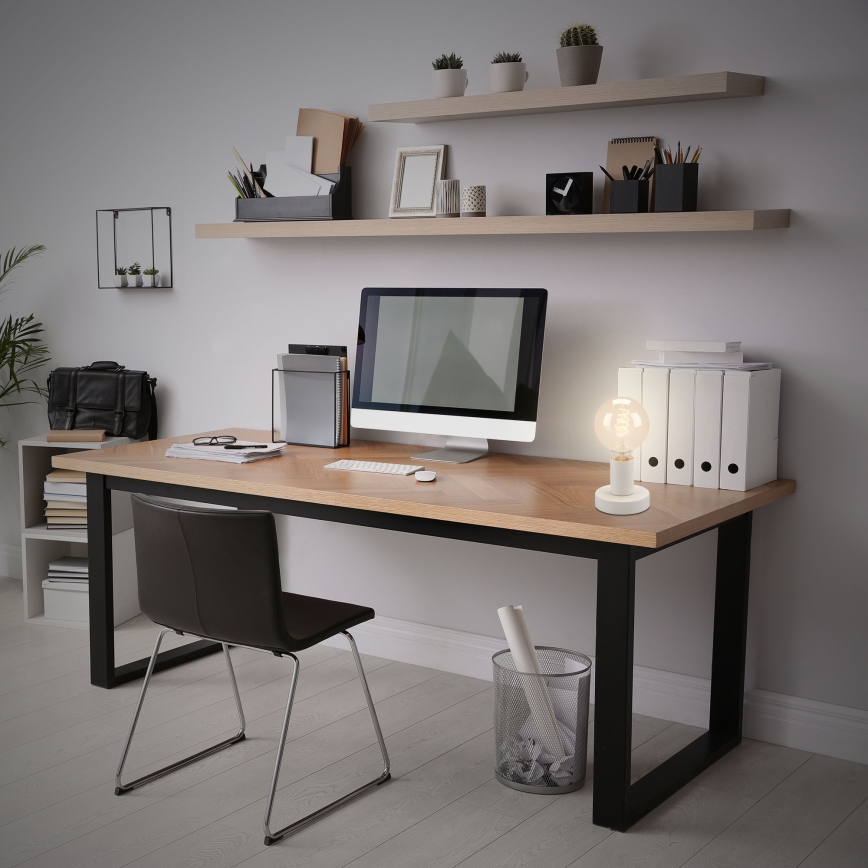 Briloner 7023-016 - Asztali lámpa TEEPU 1xE27/10W/230V fehér