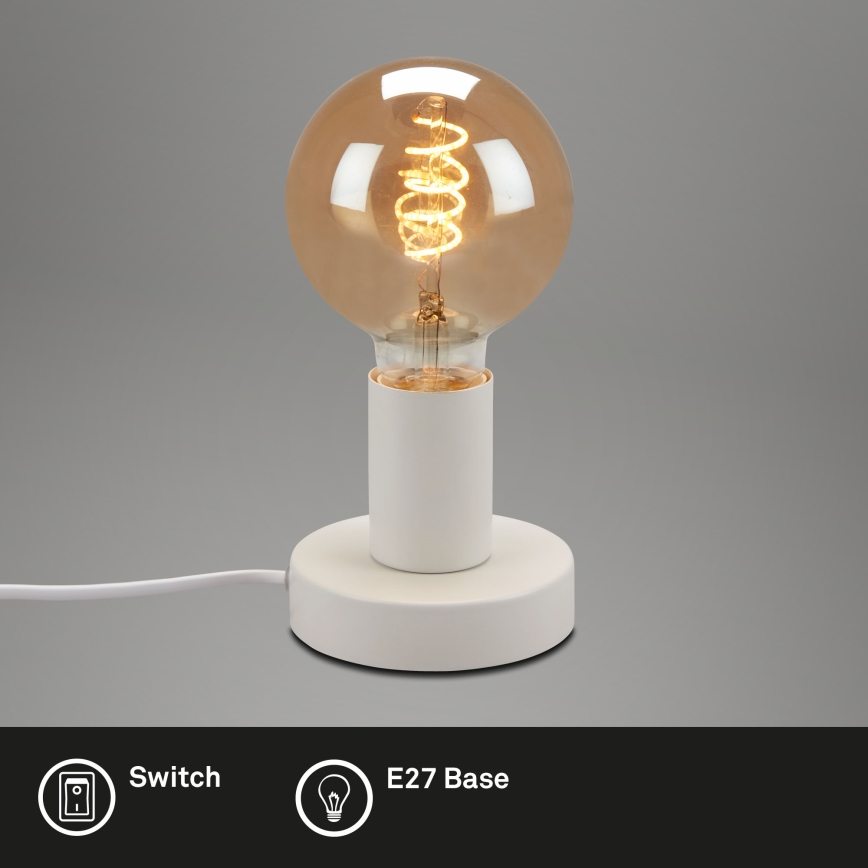 Briloner 7023-016 - Asztali lámpa TEEPU 1xE27/10W/230V fehér