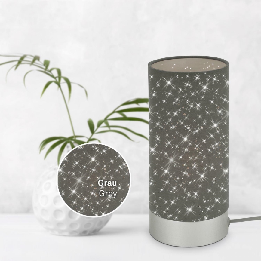 Briloner 7028-014 - Asztali lámpa STARRY SKY 1xE14/25W/230V szürke