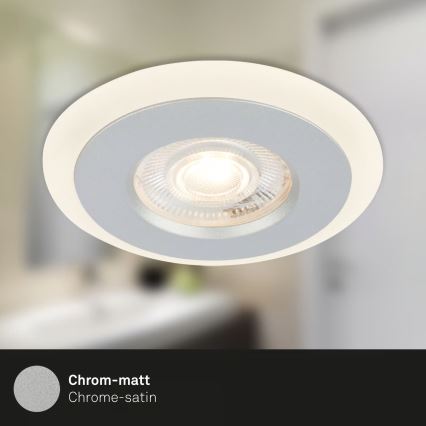 Briloner 7039034 - Szett 3xLED fürdőszobai süllyeszthető mennyezeti lámpa LED/5W/230V IP44 matt króm
