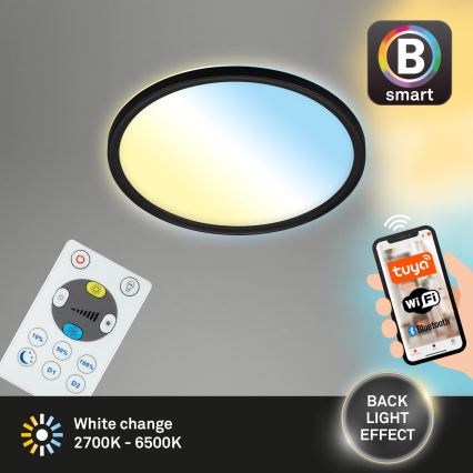 Briloner 7058-015 - LED Dimmelhető lámpa SLIM LED/18W/230V 2700-6500K Wi-Fi Tuya + távirányítás