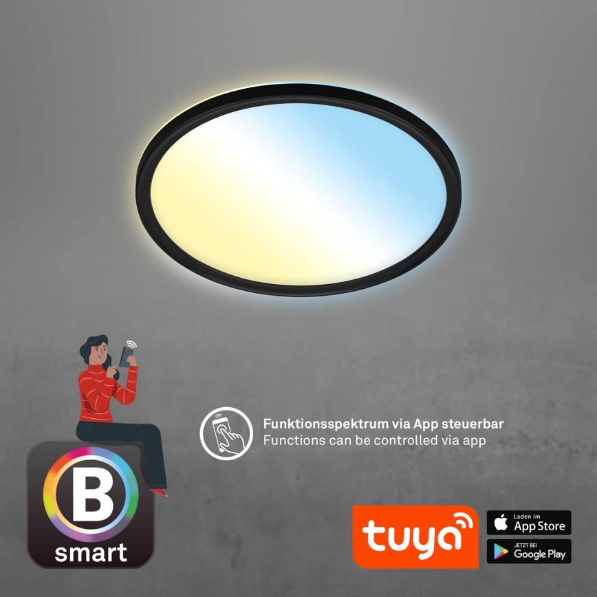 Briloner 7058-015 - LED Dimmelhető lámpa SLIM LED/18W/230V 2700-6500K Wi-Fi Tuya + távirányítás