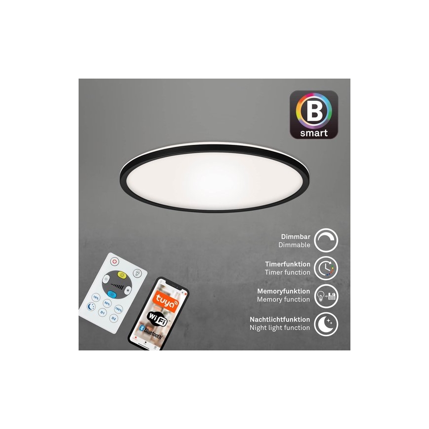 Briloner 7059-015 - LED Dimmelhető mennyezeti lámpa SLIM LED/22W/230V 2700-6500K Wi-Fi Tuya + távirányítás