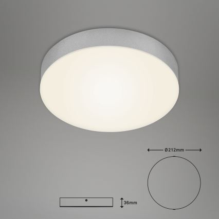 Briloner 7065-014 - LED Mennyezeti lámpa FLAME LED/16W/230V ezüst