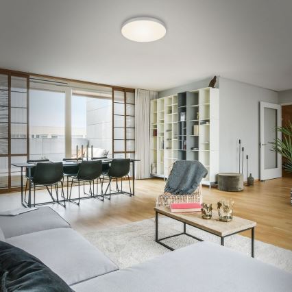 Briloner 7066-014 - LED Mennyezeti lámpa FLAME LED/21W/230V 3000K ezüst átm. 28,7 cm