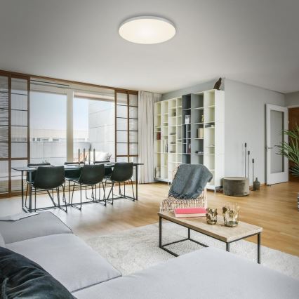 Briloner 7068-014 - LED Mennyezeti lámpa FLAME LED/24,5W/230V 3000K átm. 38 cm ezüst